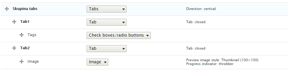 Field Group tabs