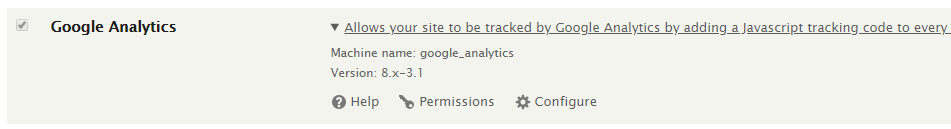 Google Analytics extend