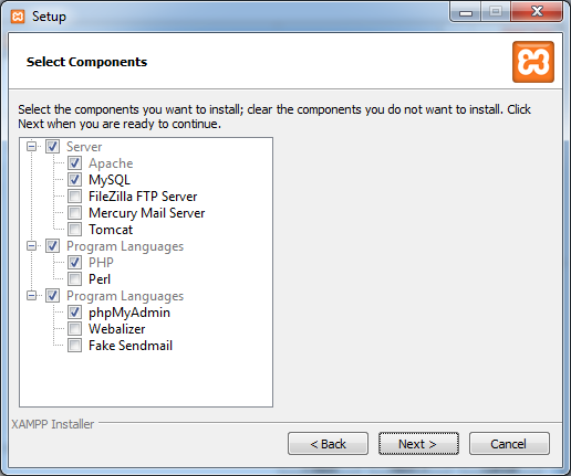 Instalace XAMPP