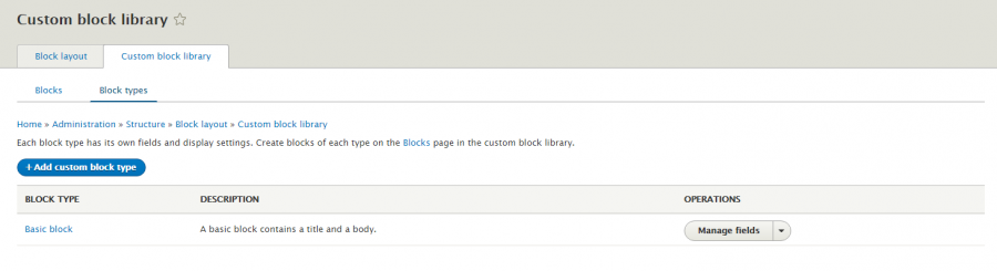 Custom block library