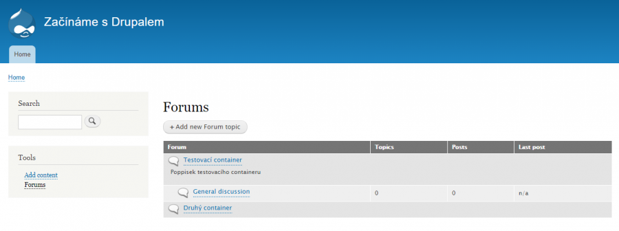 Forums front-end