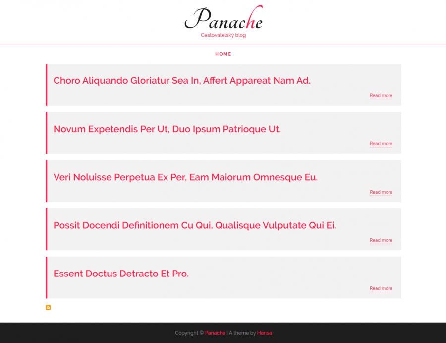 panache homepage simple