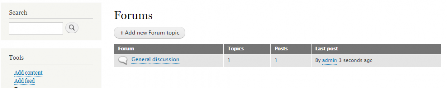 Forums - front-end