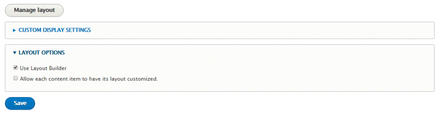 Use Layout Builder