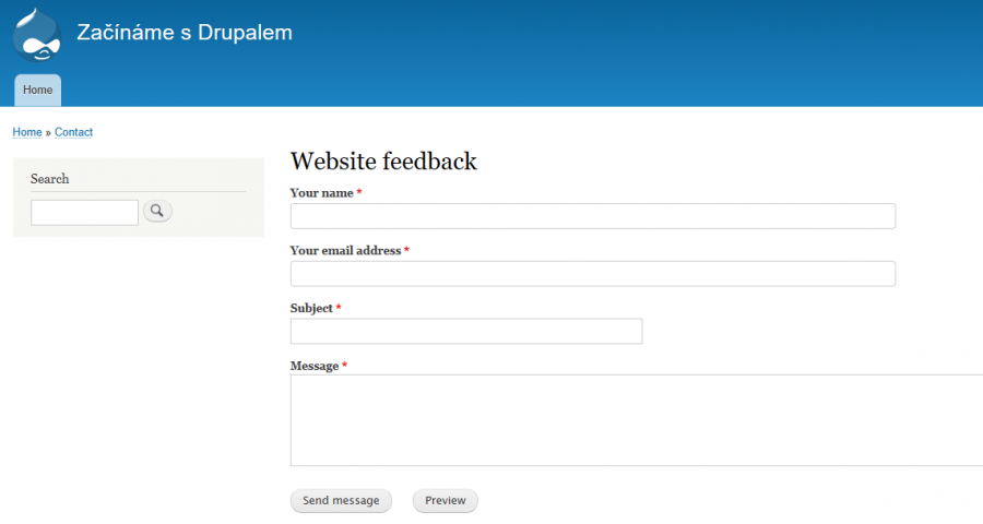 Feedback form