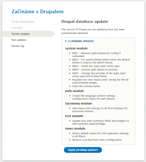 Review updates
